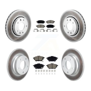 Front Rear Coat Brake Rotors Ceramic Pad Kit For 2020-2023 Nissan Sentra Disc rear brakes KGC-102524