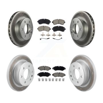 Front Rear Coated Brake Rotor & Ceramic Pad Kit For Mercedes-Benz Sprinter 2500 3500 1500 KGC-102528