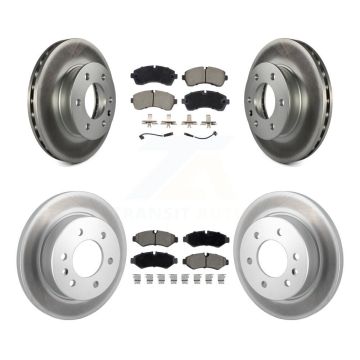 Front Rear Coated Brake Rotor & Ceramic Pad Kit For Mercedes-Benz Sprinter 2500 3500 4500 KGC-102529