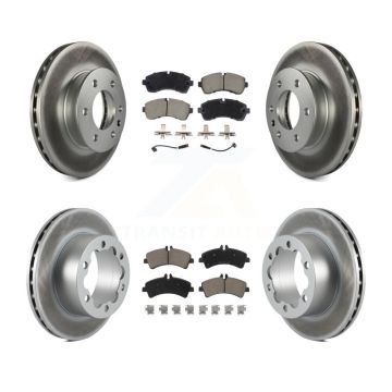 Front Rear Coat Brake Rotors Ceramic Pad Kit For Sprinter 3500 Mercedes-Benz Dodge 3500XD KGC-102545