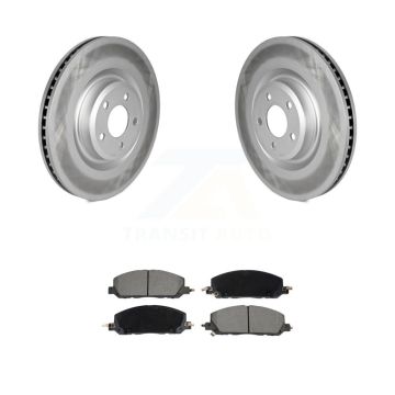Front Coated Brake Rotor Ceramic Pad Kit For Ford Explorer Lincoln Aviator Police Utility KGC-102558