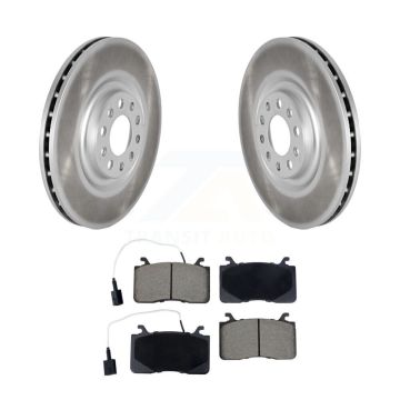 Front Coated Disc Brake Rotors And Ceramic Pads Kit For Alfa Romeo Stelvio Giulia KGC-102561
