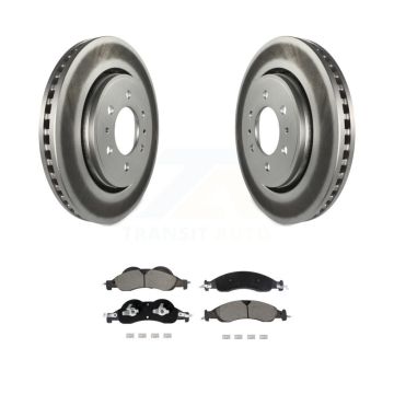 Front Coated Brake Rotors Ceramic Pad Kit For 2007-2009 Ford Expedition Lincoln Navigator KGC-102566