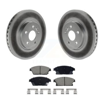 Front Coated Disc Brake Rotor & Ceramic Pad Kit For 2013-2017 Chevrolet Trax Buick Encore KGC-102567