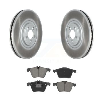 Front Coated Brake Rotor Ceramic Pad Kit For Jaguar XF XJ With 380mm Diameter KGC-102571