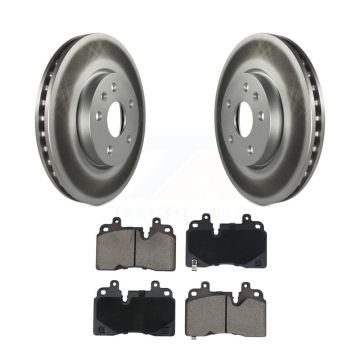 Front Coated Disc Brake Rotors And Ceramic Pads Kit For Chevrolet Corvette KGC-102578