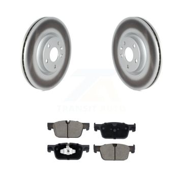 Front Coat Disc Brake Rotors Ceramic Pad Kit For Volvo XC60 S60 V90 Cross Country V60 S90 KGC-102592