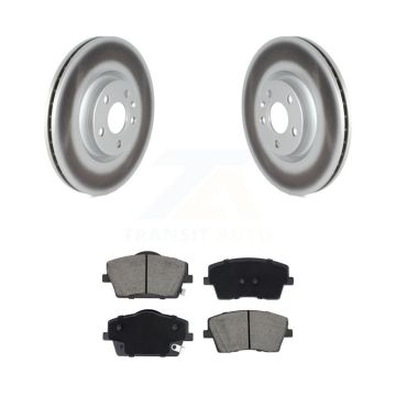 Front Coated Brake Rotor & Ceramic Pad Kit For Volvo XC40 With 322mm Diameter KGC-102594
