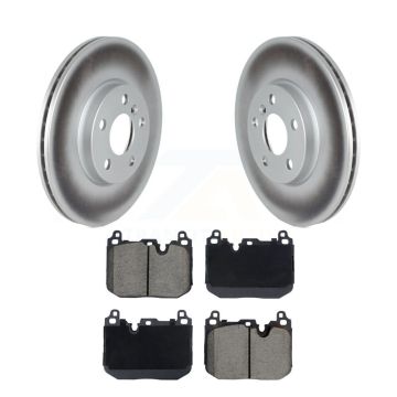 Front Coat Brake Rotor Ceramic Pad Kit For 17-20 Mini Cooper Clubman S With Sport Package KGC-102599