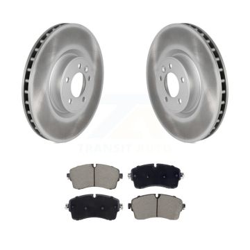 Front Coated Disc Brake Rotors & Ceramic Pad Kit For 2022 Land Rover Defender 110 90 2.0L KGC-102607