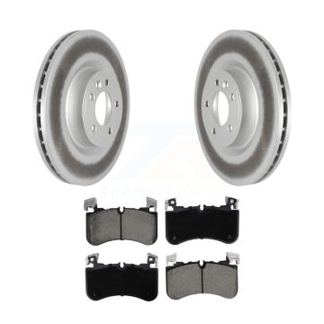 Front Coated Disc Brake Rotors And Ceramic Pads Kit For Land Rover Range Sport Discovery KGC-102608