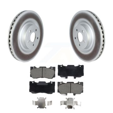 Front Coated Disc Brake Rotors And Ceramic Pads Kit For Ford Mustang KGC-102612