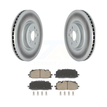 Front Coated Disc Brake Rotors And Ceramic Pads Kit For Audi Q7 SQ5 S5 S4 Sportback KGC-102613