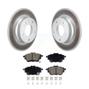Rear Coated Disc Brake Rotor Ceramic Pad Kit For 2020-2023 Nissan Sentra rear brakes KGC-102615