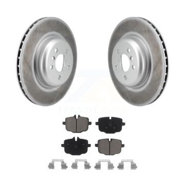 Rear Coated Brake Rotor Ceramic Pad Kit For BMW X5 X7 540i xDrive X6 750i M550i 530e 640i KGC-102616