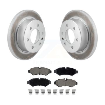 Rear Coated Brake Rotor Ceramic Pad Kit For Mercedes-Benz Sprinter 2500 3500 Freightliner KGC-102617