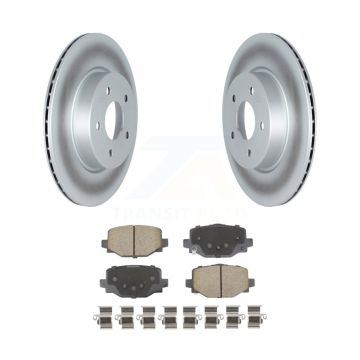 Rear Coated Disc Brake Rotors And Ceramic Pads Kit For INFINITI QX50 QX55 KGC-102621