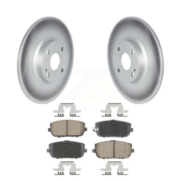 Rear Coated Disc Brake Rotors And Ceramic Pads Kit For Mazda MX-5 Miata Fiat 124 Spider KGC-102624