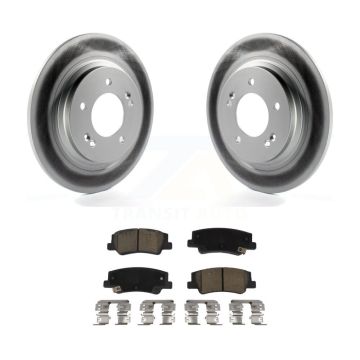 Rear Coated Disc Brake Rotors And Ceramic Pads Kit For Hyundai Sonata Kia K5 KGC-102628