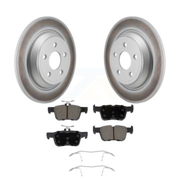 Rear Coated Disc Brake Rotors And Ceramic Pads Kit For 2022-2023 Ford Maverick KGC-102630