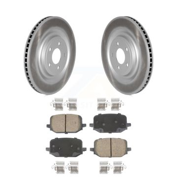 Rear Coated Disc Brake Rotors And Ceramic Pads Kit For 2022-2023 Ford Explorer 3.3L KGC-102633