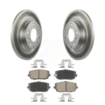 Rear Coated Disc Brake Rotors And Ceramic Pads Kit For 2006-2015 Mazda MX-5 Miata KGC-102635