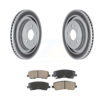 Rear Coated Disc Brake Rotors And Ceramic Pads Kit For Ford Mustang KGC-102640