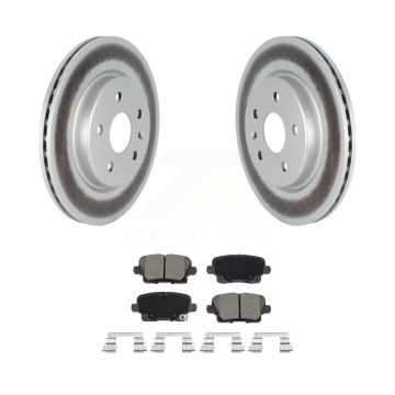 Rear Coated Disc Brake Rotors And Ceramic Pads Kit For Cadillac XT4 Buick Envision KGC-102647