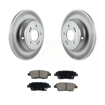 Rear Coated Disc Brake Rotors And Ceramic Pads Kit For 2018-2020 Genesis G80 3.8L 5.0L KGC-102648