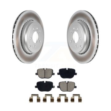 Rear Coated Brake Rotor Ceramic Pad Kit For 2010-2013 Land Rover Range Sport Supercharged KGC-102650