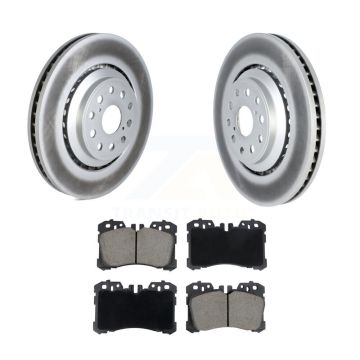 Front Coated Disc Brake Rotors And Ceramic Pads Kit For Lexus LS460 LS500 LS600h LS500h KGC-102661