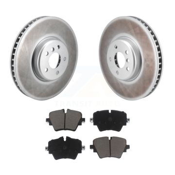 Front Coat Brake Rotors Ceramic Pad Kit For 21 Toyota GR Supra 2.0L With 4 Piston Caliper KGC-102664