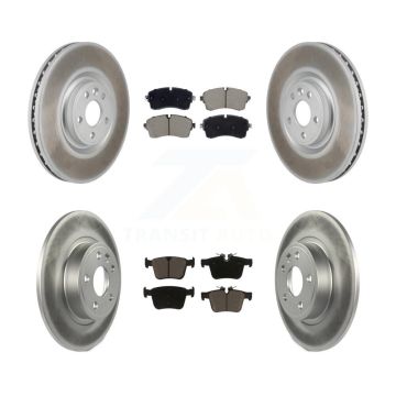 Front Rear Coated Disc Brake Rotors And Ceramic Pads Kit For Jaguar E-Pace KGC-102687