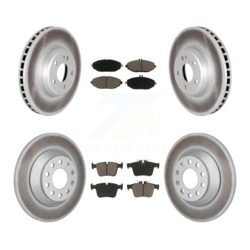 Front Rear Coat Brake Rotors Ceramic Pad Kit For Mercedes-Benz C300 Without Sport Package KGC-102688
