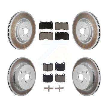 Front Rear Coated Brake Rotor Ceramic Pad Kit For Subaru BRZ Toyota 86 With Brembo Brakes KGC-102693