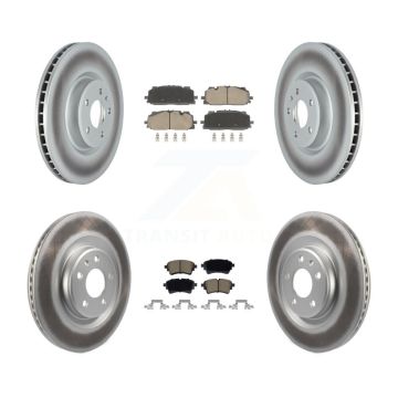 Front Rear Coated Disc Brake Rotors And Ceramic Pads Kit For Audi S5 SQ5 Sportback S4 KGC-102705