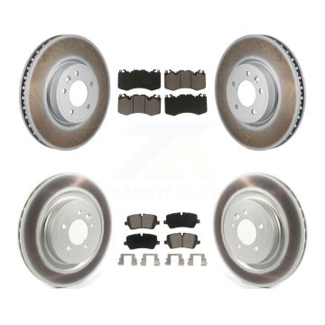 Front Rear Coated Disc Brake Rotors And Ceramic Pads Kit For Land Rover Range Sport KGC-102733