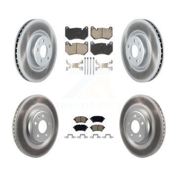 Front Rear Coated Disc Brake Rotors And Ceramic Pads Kit For Audi Q5 Sportback KGC-102739