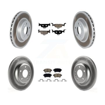Front Rear Coat Brake Rotor Ceramic Pad Kit For Audi A5 Sportback DMSA engine designation KGC-102740