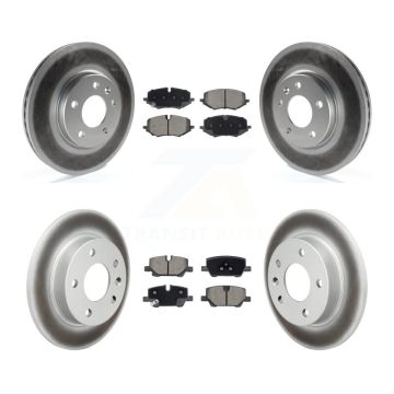 Front Rear Coated Brake Rotor & Ceramic Pad Kit For Chevrolet Trailblazer Buick Encore GX KGC-102741