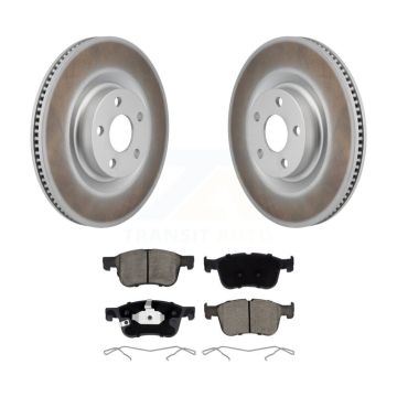 Front Coated Disc Brake Rotors And Ceramic Pads Kit For 2022-2023 Ford Maverick KGC-102756