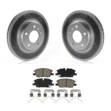 Front Coat Disc Brake Rotor Ceramic Pad Kit For Chevrolet GMC Terrain Equinox Malibu Trax KGC-102757