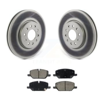 Front Coated Disc Brake Rotors And Ceramic Pads Kit For Chevrolet Equinox GMC Terrain KGC-102758