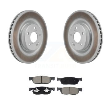 Front Coated Disc Brake Rotors And Ceramic Pads Kit For 2022-2023 Acura MDX 3.5L KGC-102765