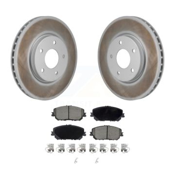 Front Coated Disc Brake Rotors And Ceramic Pads Kit For Nissan Rogue KGC-102767