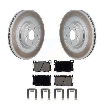 Front Coated Disc Brake Rotors And Ceramic Pads Kit For Hyundai Genesis G80 5.0L KGC-102775