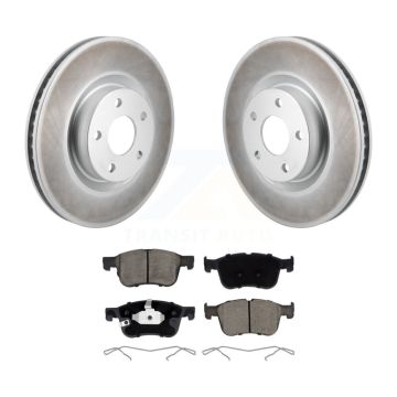 Front Coat Disc Brake Rotors Ceramic Pad Kit For Ford Escape Bronco Sport Lincoln Corsair KGC-102779