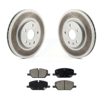 Front Coated Disc Brake Rotors And Ceramic Pads Kit For Buick Envision Cadillac XT4 KGC-102784