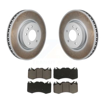 Front Coated Disc Brake Rotors And Ceramic Pads Kit For Land Rover Range Sport KGC-102791