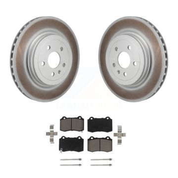 Rear Coated Disc Brake Rotors And Ceramic Pads Kit For Tesla S KGC-102809